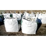 Gabionen - Füllmaterial - Mondstein - aus Muschelkalk - getrommelt - BIG BAG - ca. 850 kg -  Inhalt