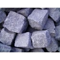 Granitpflaster 15 x 17 cm - Granit - weiss / schwarz / grau - lose - ca. 2,8m² - ca.1t