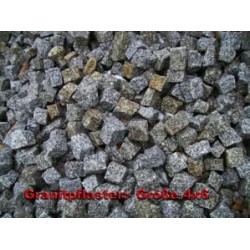 Granitpflaster 4 x 6 cm - Granit - weiss / schwarz / grau - lose - ca. 8,5m² - ca.1t