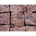 Granitpflaster 8 x 11 cm - Granit - rot - lose - ca. 4,5m² - ca.1t