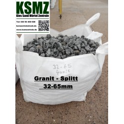 Splitt 32 - 65 mm - Granit - weiss / schwarz / gelb - BIG BAG - ca. 0,5m³ - ca.850kg