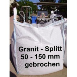 Splitt 50 - 150 mm - Granit - weiss / schwarz / gelb - BIG BAG - 0,5m³ - ca.850kg