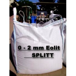 Splitt 0 - 2 mm - Eolit - schwarz / grau - BIG BAG - 0,5m³ - ca.850kg
