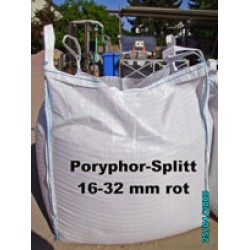 Splitt 16 - 32 mm - Porphyr - rot - BIG BAG - ca. 0,5m³ - ca.850kg